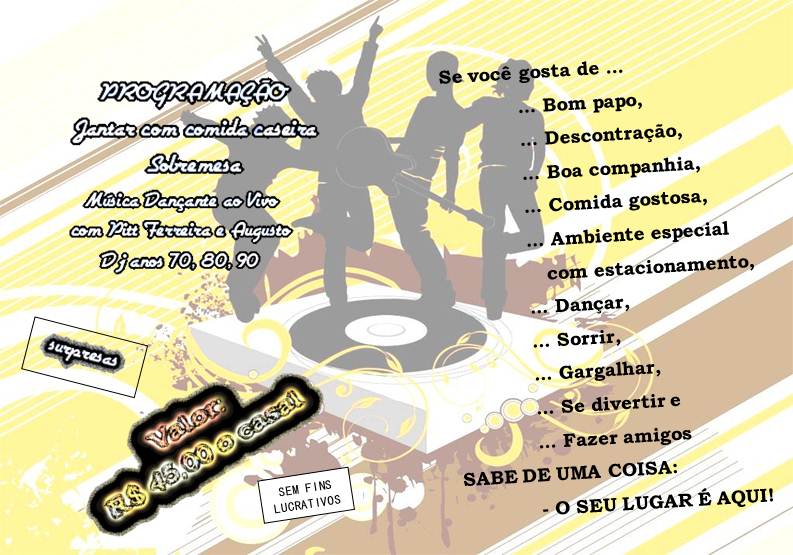 programação da festa